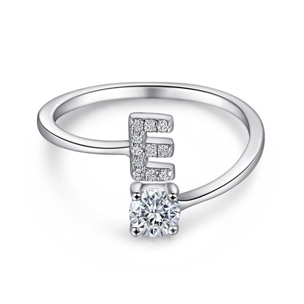 E.jpg Initial Sterling Silver Ring