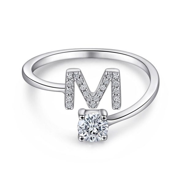 M.jpg Initial Sterling Silver Ring
