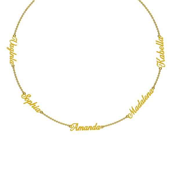 Custom Multi Name Necklace