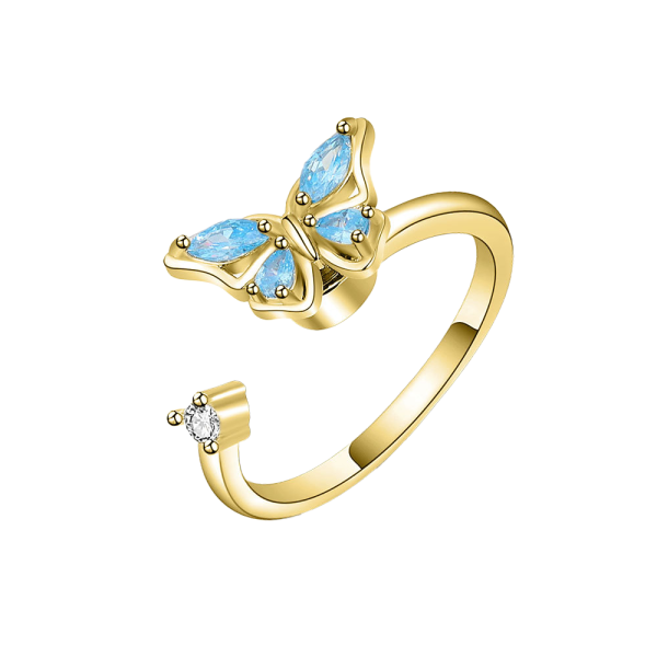 bluebutterfold.png Blue Butterfly Fidget Ring
