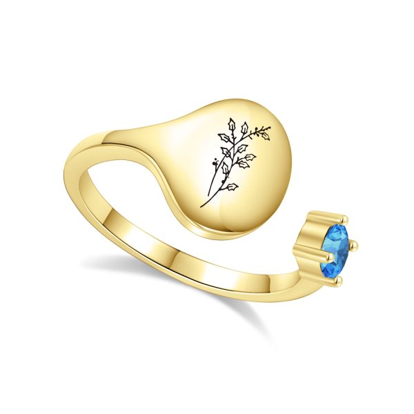 dec-gold_cb16854e-df15-4e39-a555-db2d440e0979.jpg Birth Month Flower and Birthstone Ring